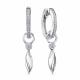 Серебряные серьги АЛЬКОР 02-4496/00КЦ-00 с фианитом