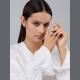 Серебряные серьги АЛЬКОР с золотой накладкой и бриллиантом 02-4498/000Б-00