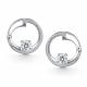 Серебряные серьги АЛЬКОР 02-4517/00КЦ-00 с фианитом