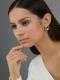 Серебряные серьги АЛЬКОР 02-4517/00КЦ-00 с фианитом