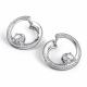 Серебряные серьги АЛЬКОР 02-4517/00КЦ-00 с фианитом