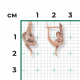 Золотые серьги Символ года Змея Platina 02-4536-00-000-1110-42