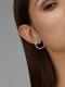 Серебряные серьги АЛЬКОР 02-4555/00КЦ-00 с фианитом