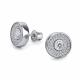 Серебряные серьги АЛЬКОР 02-4567/00СВ-00 с фианитом