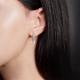Серьги из белого золота Platina 02-4568-00-401-1120 с фианитом