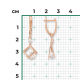 Золотые серьги Platina 02-4574-00-401-1110 с фианитом