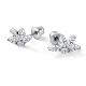 Серебряные серьги АЛЬКОР 02-4574/00КЦ-00 с фианитом