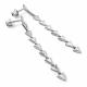Серебряные серьги АЛЬКОР 02-4576/0000-00