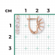 Золотые серьги Platina 02-4581-00-401-1110 с фианитом