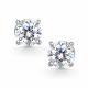 Серебряные серьги АЛЬКОР 02-4604/000М-00 с муассанитом