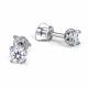 Серебряные серьги АЛЬКОР 02-4604/000М-00 с муассанитом