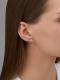 Серебряные серьги АЛЬКОР 02-4611/000М-00 с муассанитом