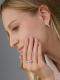 Серебряные серьги АЛЬКОР 02-4613/00КЦ-00 с фианитом