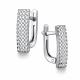 Серебряные серьги АЛЬКОР 02-4613/00КЦ-00 с фианитом