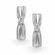 Серебряные серьги АЛЬКОР 02-4715/000Б-00 с бриллиантом