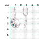 Серебряные серьги Platina 02-4719-00-201-0200-68 с топазом и эмалью