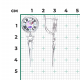 Серебряные серьги Platina 02-4720-00-201-0200-68 с топазом и эмалью