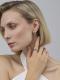 Серебряные серьги АЛЬКОР 02-4724/00ТЛ-00 с Лондон топазом
