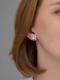 Серебряные серьги АЛЬКОР 02-4727/00КЦ-00 с фианитом