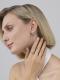 Серебряные серьги АЛЬКОР 02-4728/000Б-00 с бриллиантом