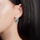 Серебряные серьги Platina 02-4750-00-201-0200-69 с топазом и эмалью