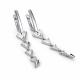 Серебряные серьги АЛЬКОР 02-4754/00КЦ-00 с фианитом