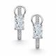 Серебряные серьги АЛЬКОР 02-4761/00БТ-00 с фианитом