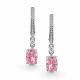 Серебряные серьги АЛЬКОР с бриллианитом и фианитом 02-4762/0БТ5-00
