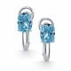 Серебряные серьги АЛЬКОР с бриллианитом 02-4763/0БТ9-00
