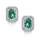 Серебряные серьги АЛЬКОР с бриллианитом и фианитом 02-4769/0БТ4-00