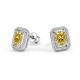 Серебряные серьги АЛЬКОР с бриллианитом и фианитом 02-4769/0БТ6-00