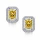 Серебряные серьги АЛЬКОР с бриллианитом и фианитом 02-4769/0БТ6-00