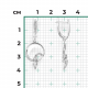 Серьги из белого золота Platina 02-4817-00-101-1120 с бриллиантом