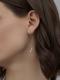 Серебряные серьги АЛЬКОР 02-4820/00ГХ-00 с горным хрусталём