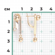 Серьги из комбинированного золота Platina 02-4826-00-201-1121 с топазом