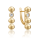 Серьги из лимонного золота Platina 02-4831-00-201-1130 с топазом