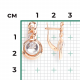 Серьги из комбинированного золота Platina 02-4832-00-201-1111 с топазом