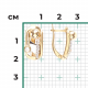 Серьги из комбинированного золота Platina 02-4839-00-201-1121 с топазом