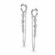 Серебряные серьги АЛЬКОР 02-4843/00КЦ-00 с фианитом