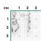 Серьги из белого золота Platina 02-4845-00-201-1120 с топазом