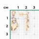 Серьги из комбинированного золота Platina 02-4845-00-201-1121 с топазом
