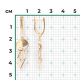 Серьги из комбинированного золота Platina 02-4846-00-201-1121 с топазом