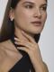 Серебряные серьги АЛЬКОР 02-4847/00ХР-00 с фианитом и хризолитом