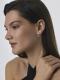 Серебряные серьги АЛЬКОР 02-4848/00АМ-00 с фианитом и аметистом