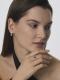 Серебряные серьги АЛЬКОР 02-4848/00АМ-00 с фианитом и аметистом