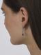 Серебряные серьги АЛЬКОР 02-4852/00АМ-00 с фианитом и аметистом