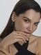 Серебряные серьги АЛЬКОР 02-4852/00ГР-00 с фианитом и гранатом
