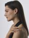Серебряные серьги АЛЬКОР 02-4853/00АГ-00 с фианитом и агатом