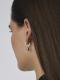 Серебряные серьги АЛЬКОР 02-4855/00СТ-00 с фианитом и султанитом