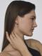 Серебряные серьги АЛЬКОР 02-4855/00СТ-00 с фианитом и султанитом